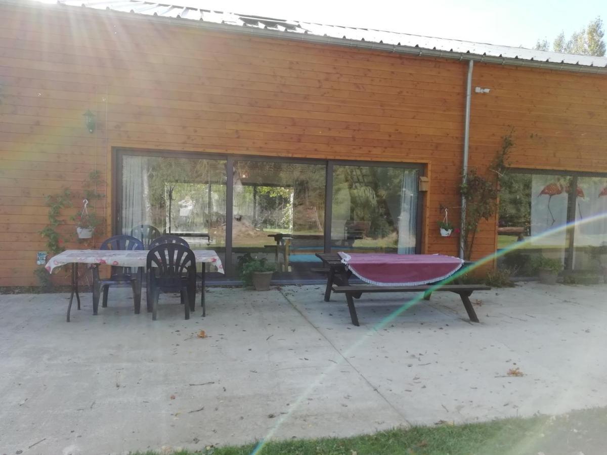 Florennes Gite Neuf 150 M2 Devant Un Grand Lac Prive De 2 Hectares Poissonneux Au Milieu Des Bois Exterior foto